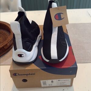 Champion High-Top Black and White Sneakers brand new